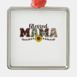 Blessed Mama Metal Ornament