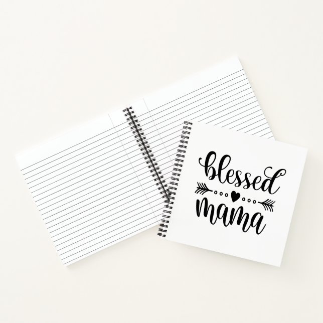 Blessed Mama Mother's Day Quote | Notebook (Inside)