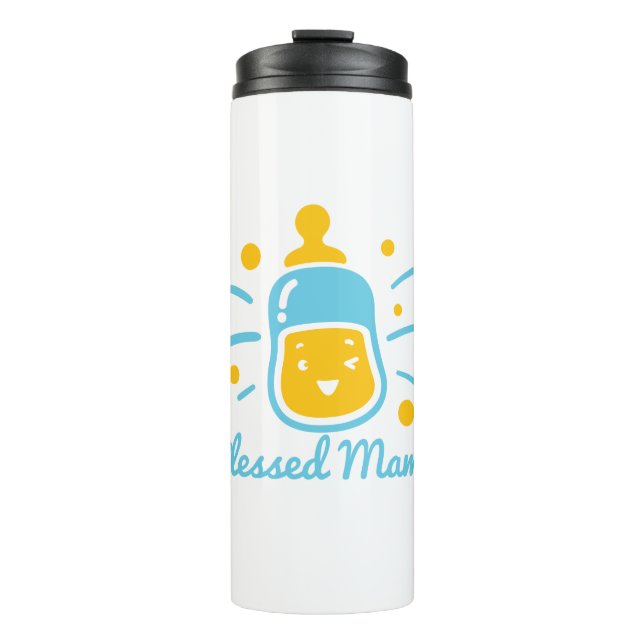 Blessed Mama Thermal Tumbler (Front)