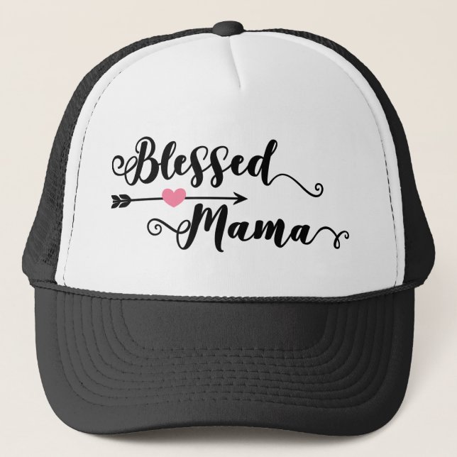 Blessed Mama Trucker Hat (Front)