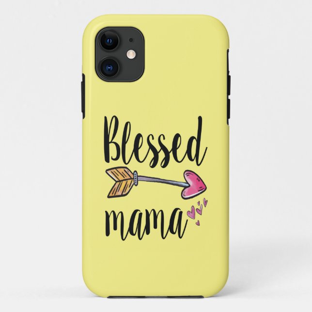 Blessed Mama Yellow Case-Mate iPhone Case (Back)