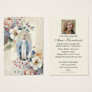 Blessed Mary Funeral Memorial Croatian