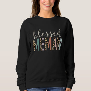 Blessed Memaw Cute Leopard Print Sweatshirt