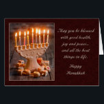 Blessed Menorah<br><div class="desc">Share this lovely Hanukkah card with your friends and family to celebrate the holiday season.</div>
