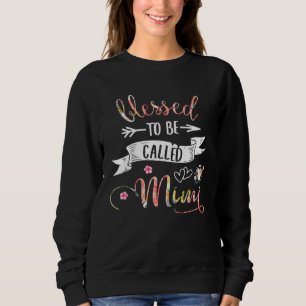 Blessed Mimi Floral decoration Grandma Sweatshirt