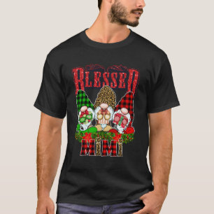 Blessed Mimi Leopard Buffalo Plaid Gnome For Chris T-Shirt