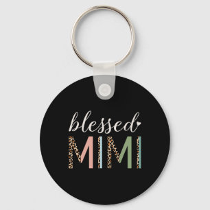 Blessed Mimi Leopard For Cute Mimi Grandma Mothers Key Ring