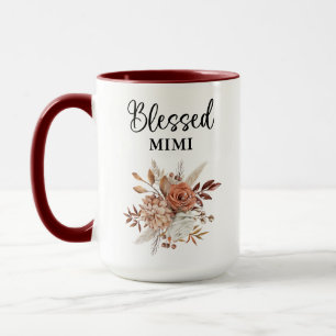 Blessed Mimi   Psalm 127:3   Fall Floral Mug