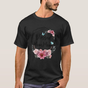 Blessed MomMom with Floral Mother s Day 2023 T-Shirt