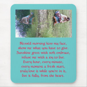 Blessed morning mouse pad