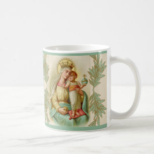 Blessed Mother holding the Child Jesus Globe Coffee Mug