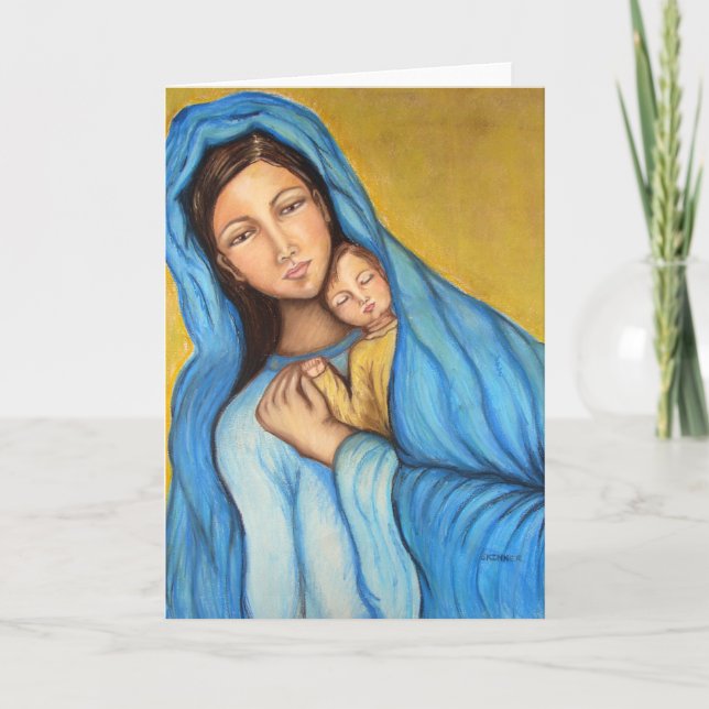 Blessed Mother Holiday Card (Front)