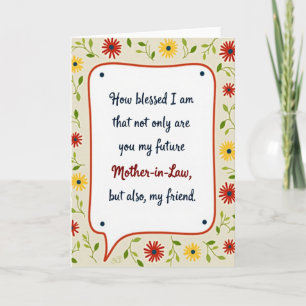 Blessed Mother In Law Card