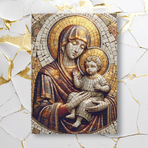 Blessed Mother Mary and Baby Jesus   Christmas Card