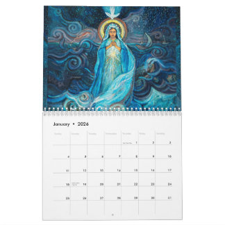 Blessed Mother Mary Calendar of Catholic images