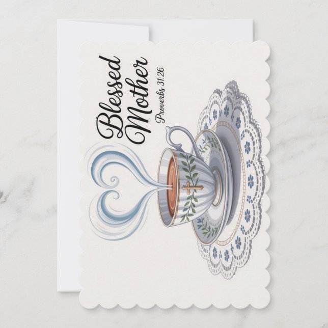 Blessed Mother Mother's Day Card (Front)