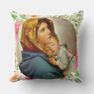 Blessed Mother of God Our Lady Virgin Mary Cushion