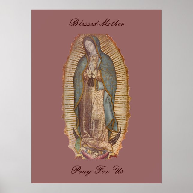 BLESSED MOTHER PRAY FOR US (EXTRA LARGE 40X53) POSTER (Front)