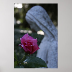 Blessed Mother & the Rose Poster