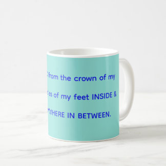 Blessed mug in mint & blue