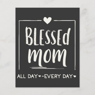 Blessed Mum All Day Everyday Mothers Day Flyer