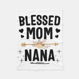 Blessed Mum And Nana Mothers Day Gifts  Fleece Blanket