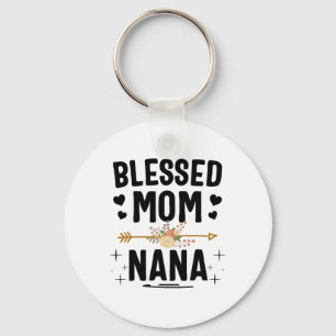 Blessed Mum And Nana Mothers Day Gifts  Key Ring