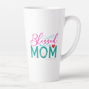 Blessed Mum Mother's Day Design-94972 Latte Mug