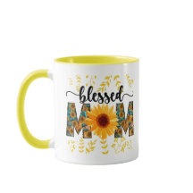 Blessed Mum sunflower two -tone