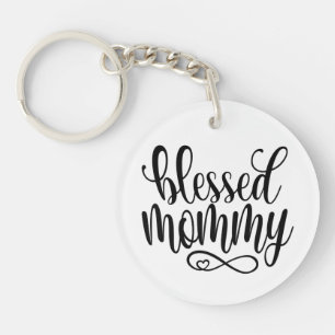 Blessed Mummy Mother's Day Quote Keychain