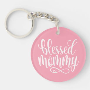 Blessed Mummy Mother's Day Quote Keychain