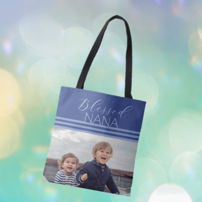 Blessed NANA custom photo gift Tote Bag (Creator Uploaded)