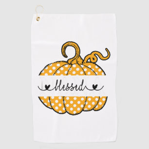 Blessed Nana Pumpkin Art Thanksgiving Halloween Golf Towel