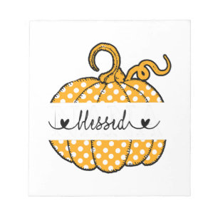 Blessed Nana Pumpkin Art Thanksgiving Halloween Notepad