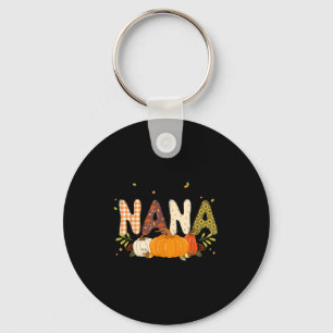 Blessed Nana Pumpkin Fall Autumn Thanksgiving Mom  Key Ring