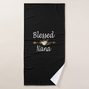 Blessed Nana Shirt Thanksgiving Christmas Bath Towel