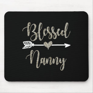 Blessed Nanny Mother’s Day 2024 Grandma Leopard Wo Mouse Pad