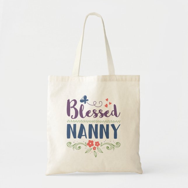 Blessed Nanny Tote Bag (Front)