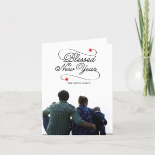 Blessed New Year Holiday Card