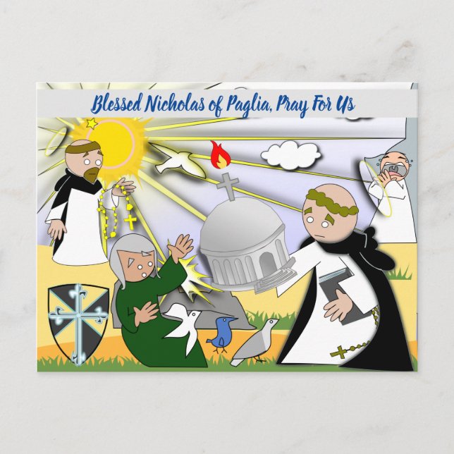 Blessed Nicholas of Paglia Postcard (Front)