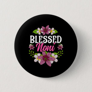 Blessed Noni Shirt Mothers Day Cute Floral Gift 6 Cm Round Badge