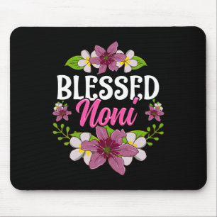 Blessed Noni Shirt Mothers Day Cute Floral Gift Mouse Pad
