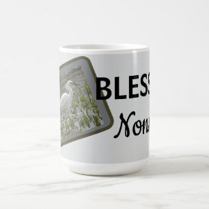 Blessed Nonna White Egret Nature Photo Coffee Mug