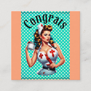 Blessed Nurse Pinup Enclosure Card