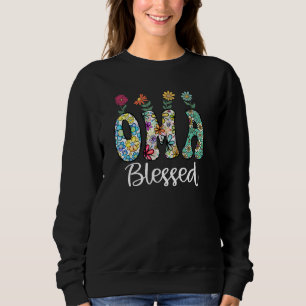 Blessed OMA Grandma Flowers Sunflower Mother s Day Sweatshirt