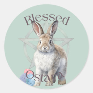 Blessed Ostara Classic Round Sticker