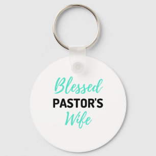 Blessed Pastor's Wife bl Key Ring