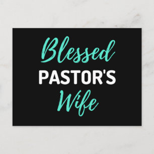 Blessed Pastor's Wife Holiday Postcard
