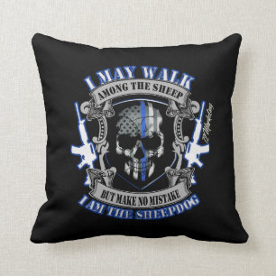 Blessed peacemakers Thin Blue Line Police Pillow