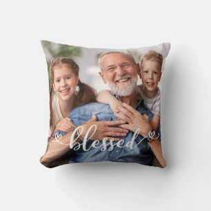 Blessed Photo Throw Pillow - Customisable